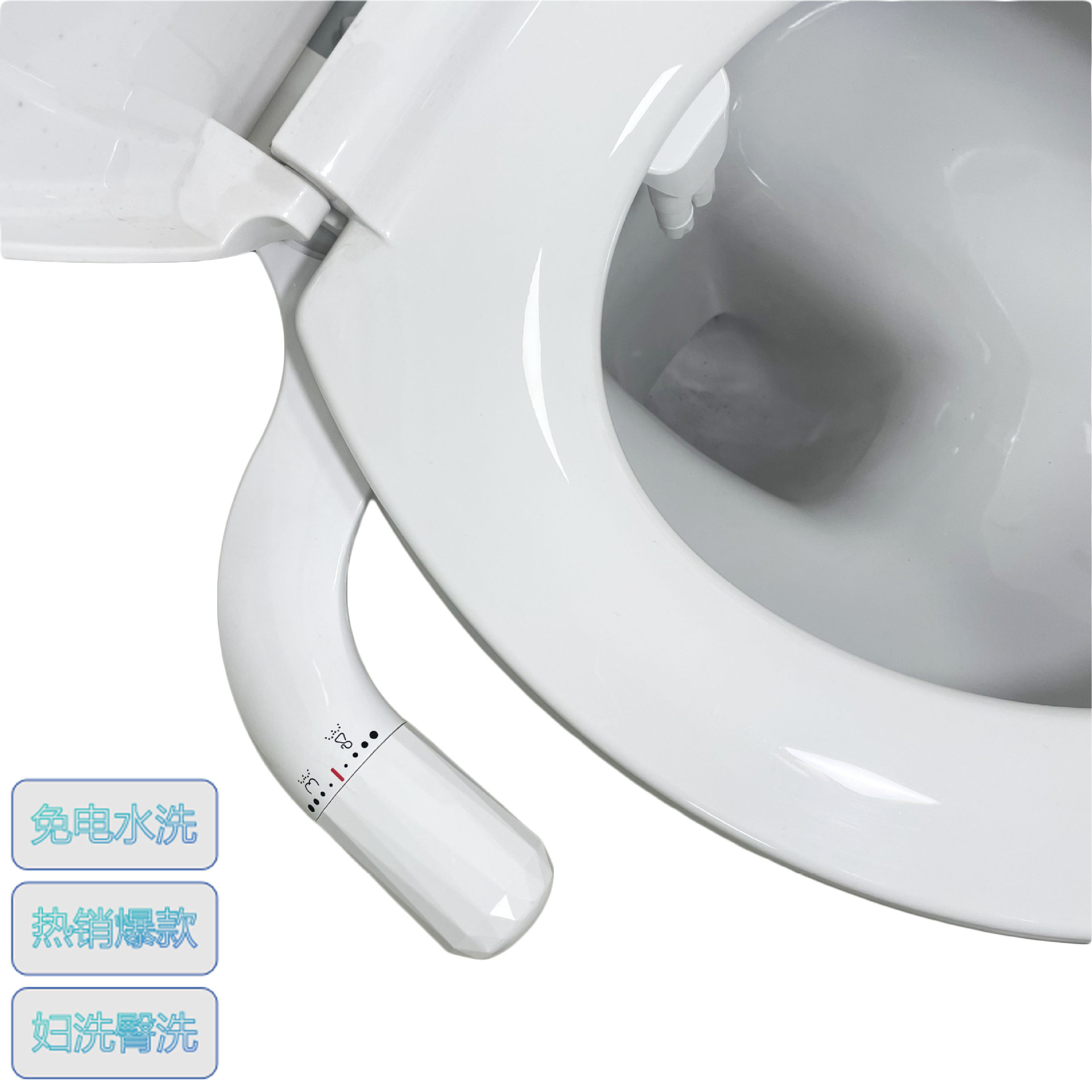 Алмазная ручка, ультратонкий очиститель с двойной струей, легкий в упаковке, настраиваемый артефакт для мытья, умный очиститель для женщин