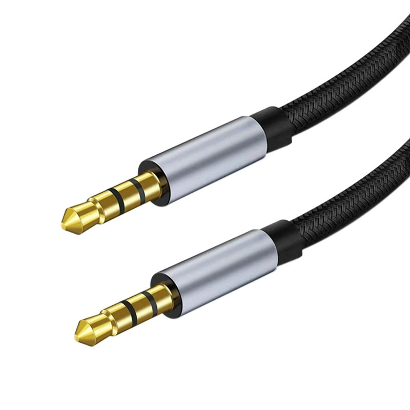 Aux Audio Cable Nylon Braided Car Audio Cable 3.5mm Male to Male Audio Cable Mobile Phone Live Broadcast Speaker Headphone Audio Cable