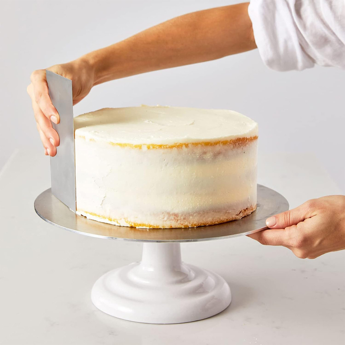 A variety of stainless steel cream scraper spatula cake pattern shape polygon serrated scraper diy baking tools