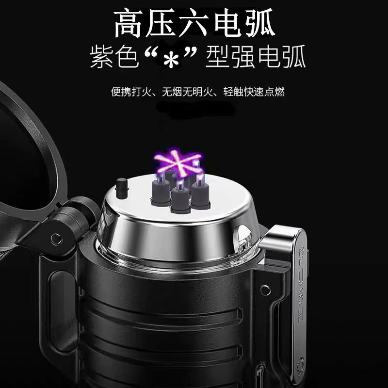 Arc Flashlight for Girls to Protect Against Bad Guys and Wolves, Self-Protection Artifact to Carry with You, Rechargeable Multi-Functional Strong Light Flashlight