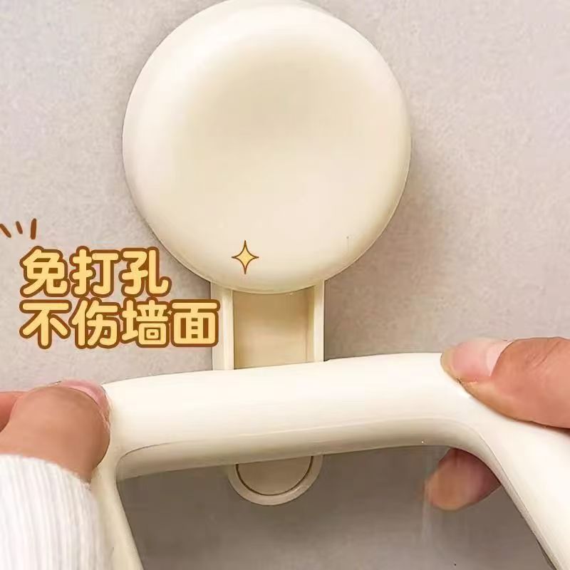 Suction Cup Discarded Face Towel Storage Box Wall-Mounted Washbasin Cosmetics Storage Box Recycling Face Towel Storage Basket