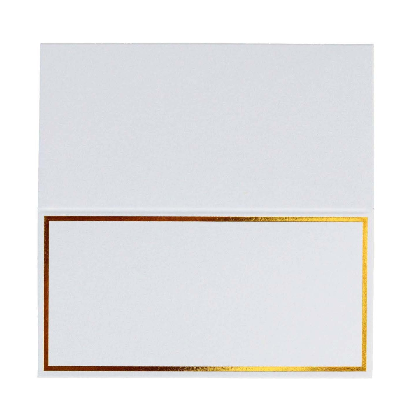 Cross-border direct selling Pearl White gilding frame seat card stereo paper table card name seat card in stock wholesale