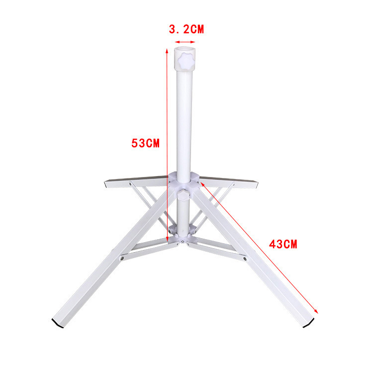 Factory direct sun umbrella folding iron base parasol cross umbrella base outdoor umbrella folding base