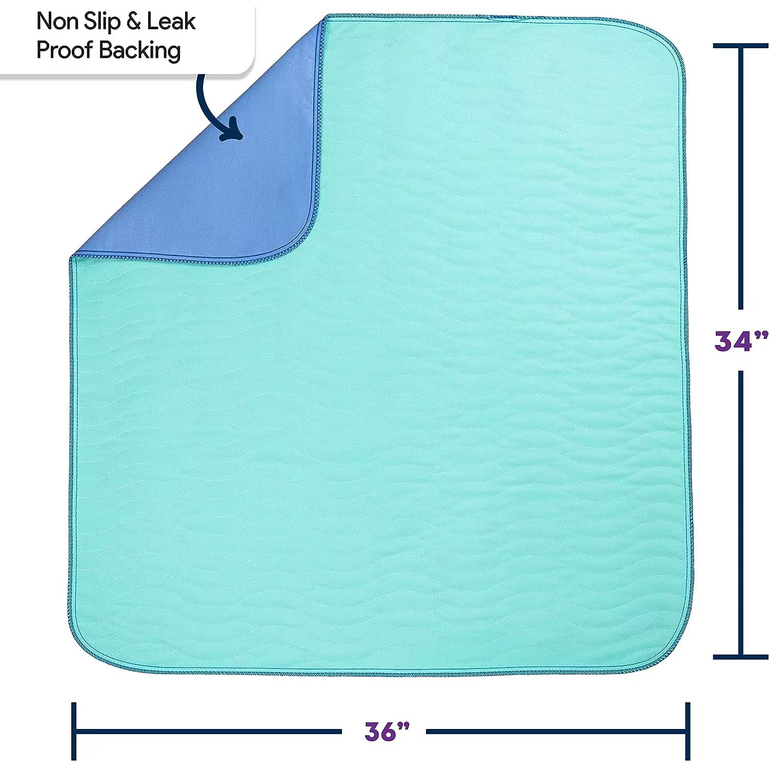 Non-Slip Leak-Isolated Thickened Diaper Mat Pet Care Adult Incontinence Mattress Washable Mat Postpartum Care Mat