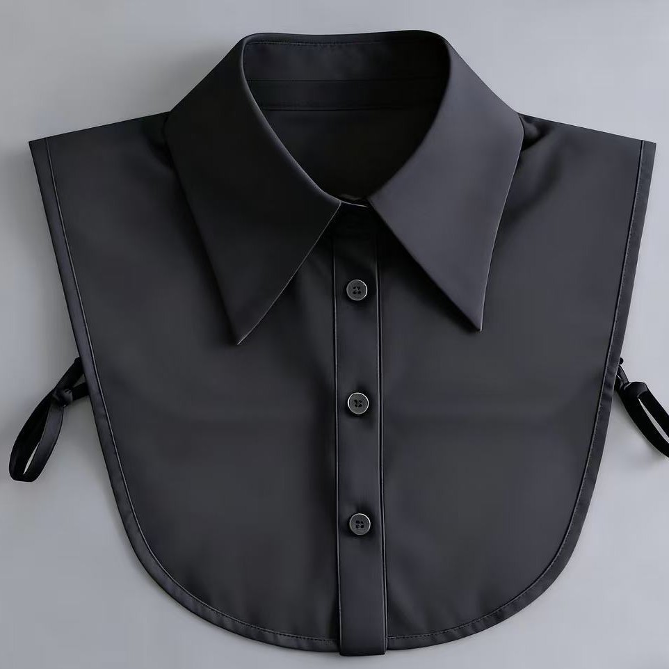 Shirt Fake Collar Versatile for Men and Women, Polyester Cotton Decorative Stand Collar Pointed Collar Fake Collar Accessory