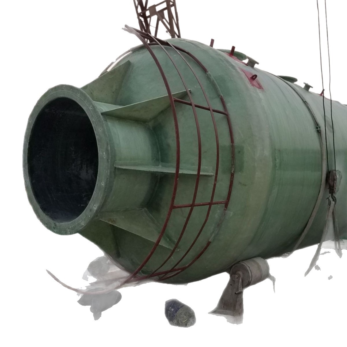 Fiberglass Horizontal Storage Tank Chemical Winding Sulfuric Acid Storage Tank Vertical Horizontal Sewage Treatment Fiberglass Storage Tank