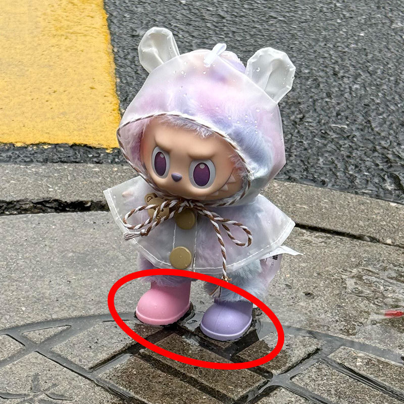 Clothing Only] Labubu Raincoat Third Generation High-Energy Clothing in Front of Labubu Doll Clothes Standing Accessories Set Clothing