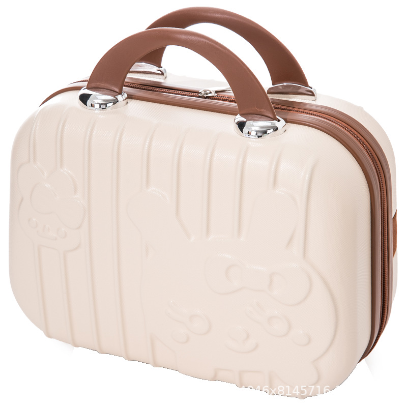 Bunny Hand Makeup Case 14 Inch Bridesmaid Luggage Cartoon Storage Bag No Password Case Suitcase Hand Gift