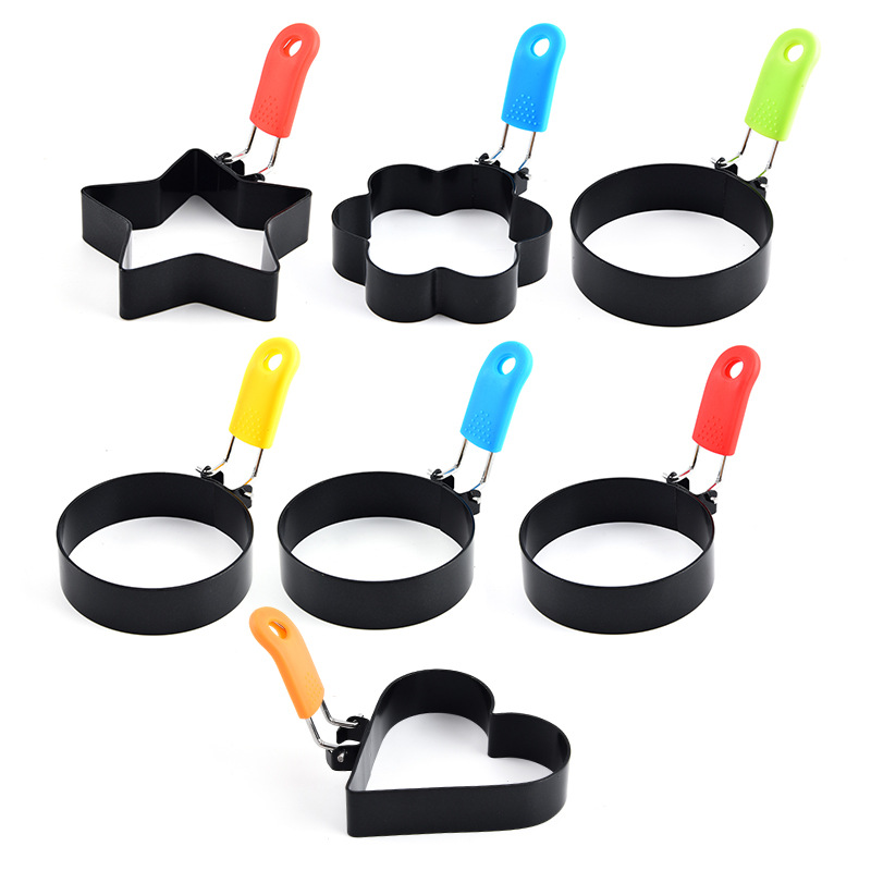 Egg frying artifact non-stick egg frying machine egg frying creative shape gadget model egg ring egg steamed lotus bag abrasive tool