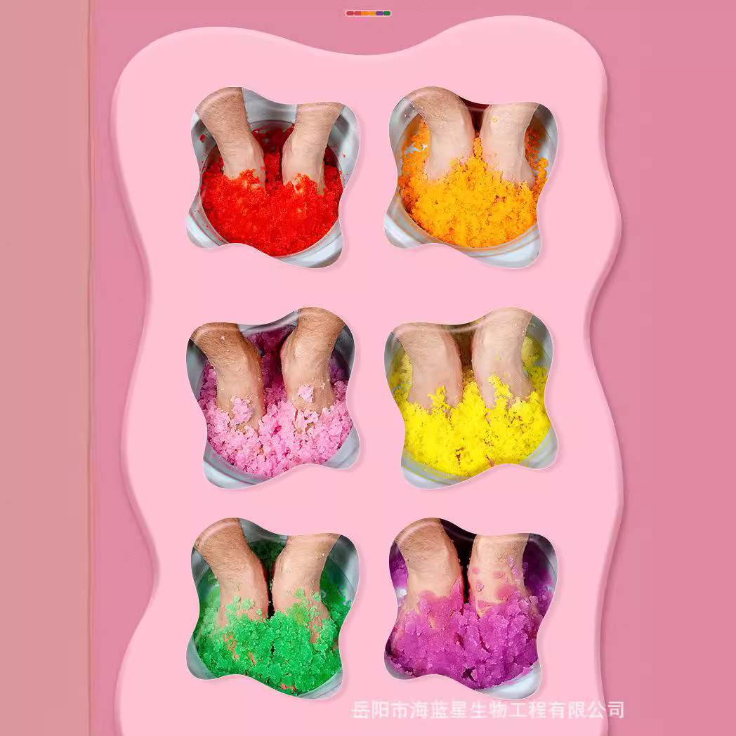 Cross-Border Export Lavender Foot Bath Salt Jell Spa Crystal Mud Foot Bath Jelly Salt