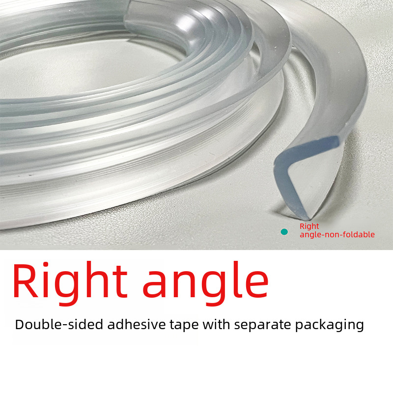 Upgraded Transparent Safety Anti-collision Strip Table Edge Strip Wringing Soft Corner Anti-collision Anti-collision Strip Protection Wall Corner Strip