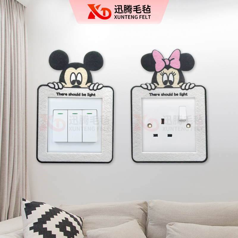 Wholesale Protective Cover Cartoon Character Switch Sticker Anti-Dirty Decorative Household Switch Socket Wall Sticker Frame Cover