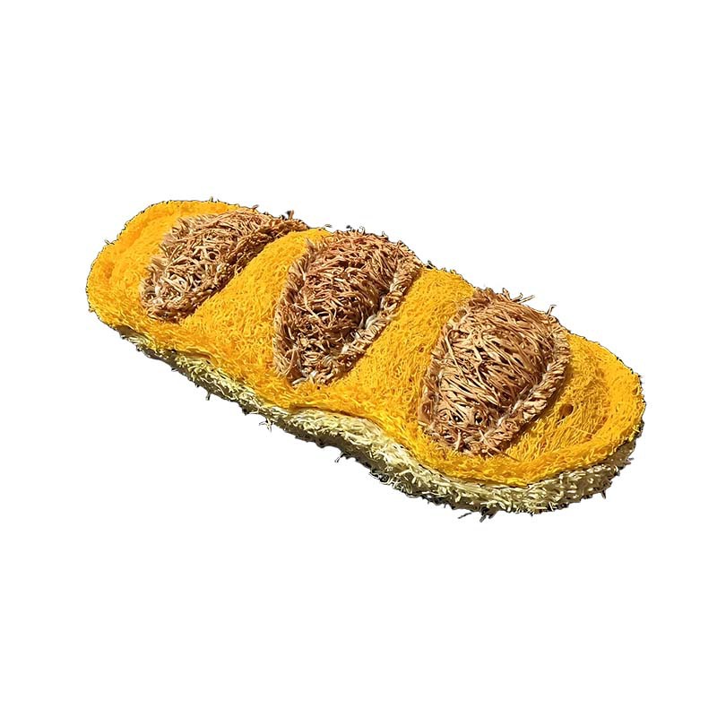 New Natural Loofah Pet Chewing and Teeth Cleaning Toy Package Ice Cream Biscuits Donuts