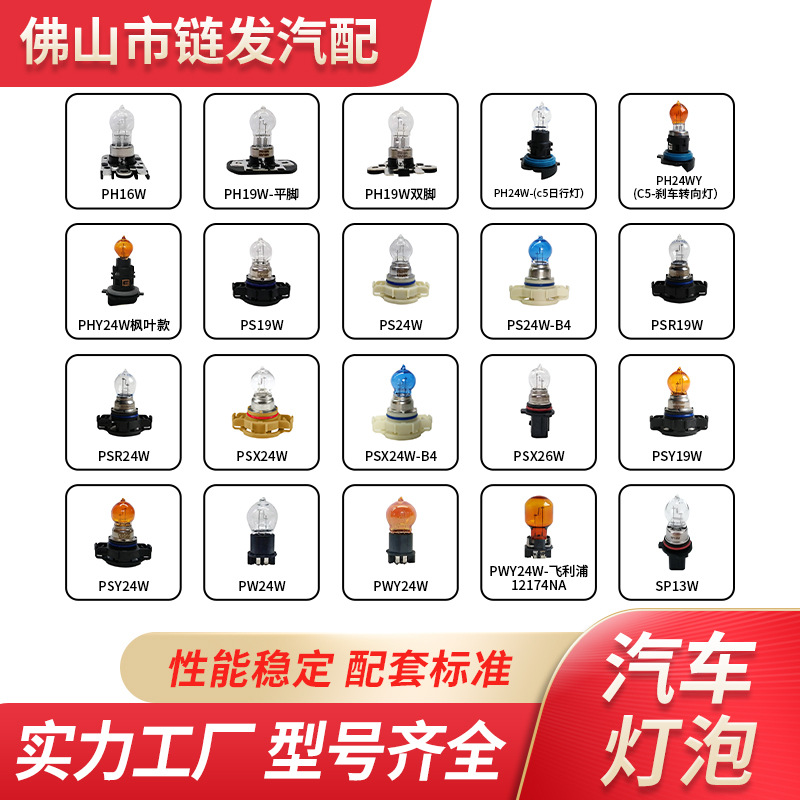 Cross-Border Direct Supply Psx24W Ps19W Pw24W Car Steering Bulb 12V Daytime Running Light Fog Light Replacement Accessories