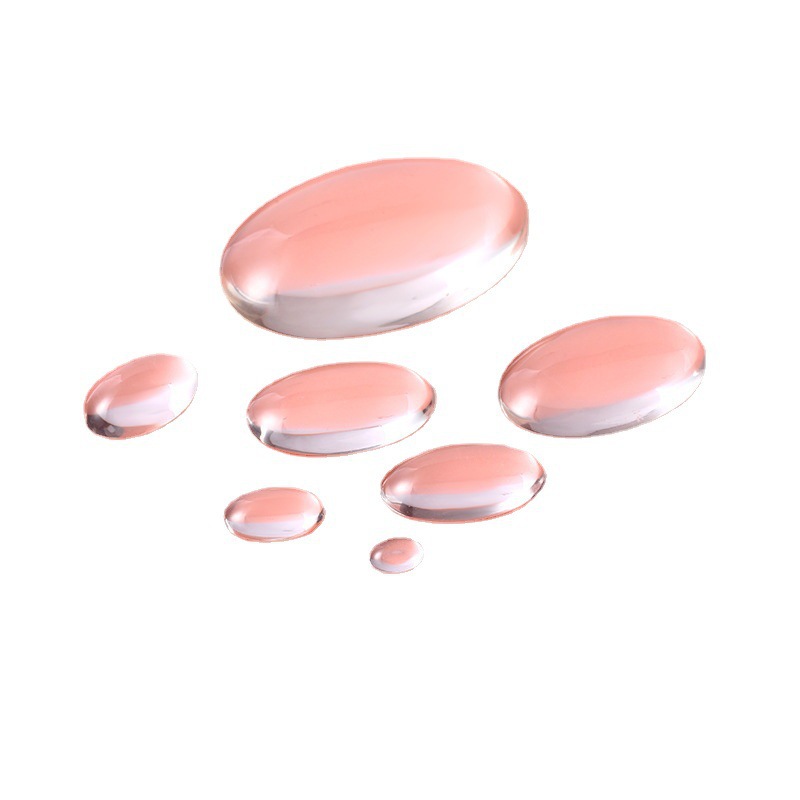 Time Gemstone Glass Patch Refrigerator Oval Egg-Shaped Patch Nail Art Color Card Doudou Labubu Eye Glass Patch