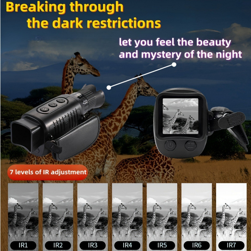 2026 New Cross-Border Dropshipping Night Vision Goggles R7 Monocular Night Vision Goggles R7 with 10X Lens Cross-Border Dropshipping