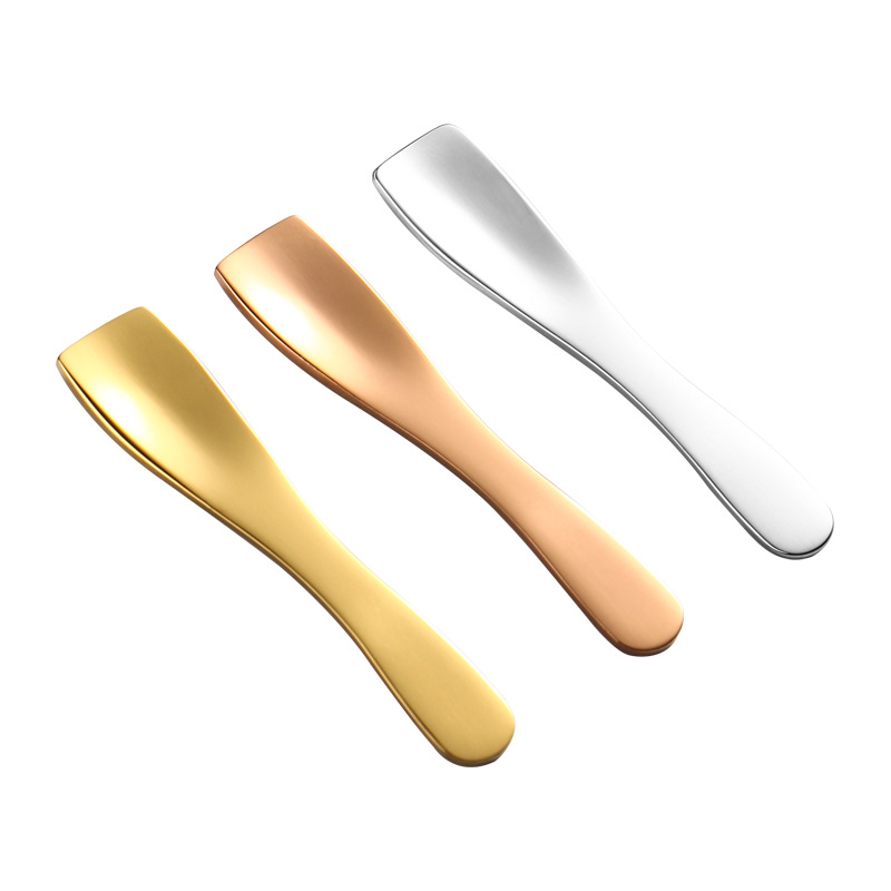 304 stainless steel cream spoon eye cream scoop beauty mask spoon cosmetic sub-packaging spoon cream spoon scraping spoon