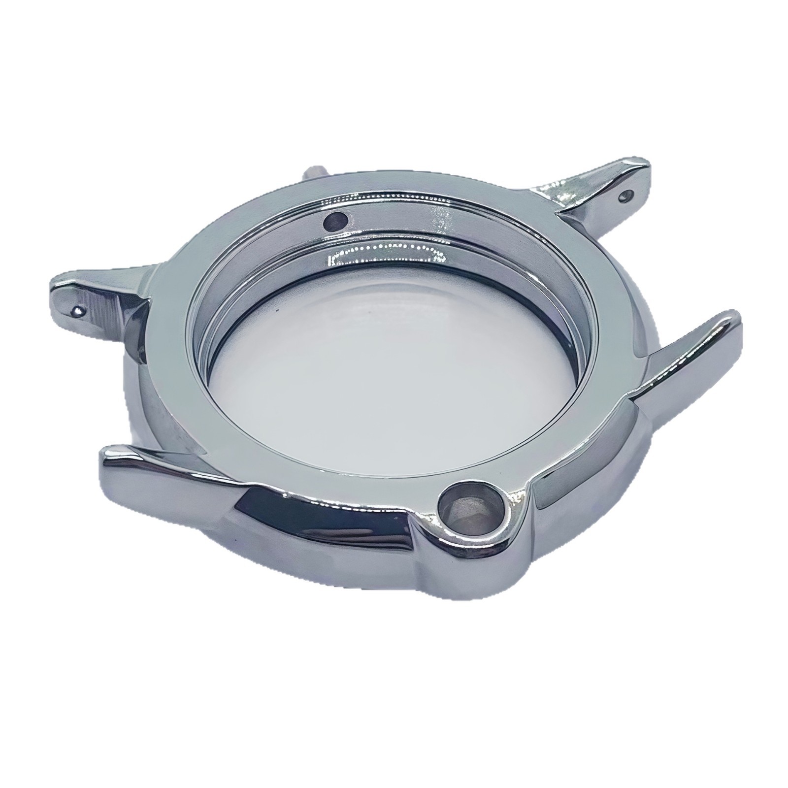 Fashion Women's Watch Case with Enlarged Glass Beads, Zinc Alloy Watch Half-Pack Protective Case, Pc Cut Out with Diamonds