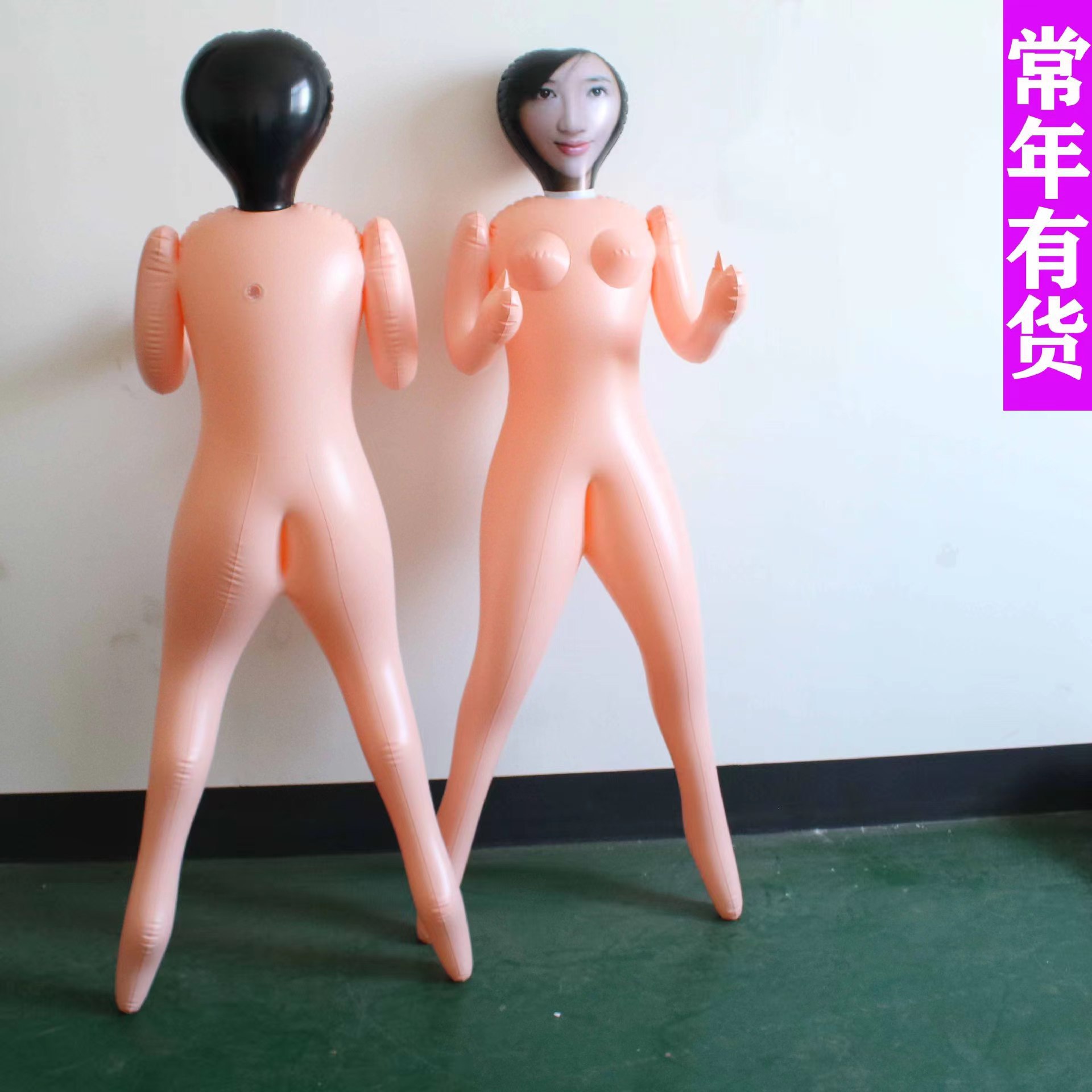 Inflatable PVC Painted Leather Young Woman Doll Male Human Fake Doll Inflatable Adult Model