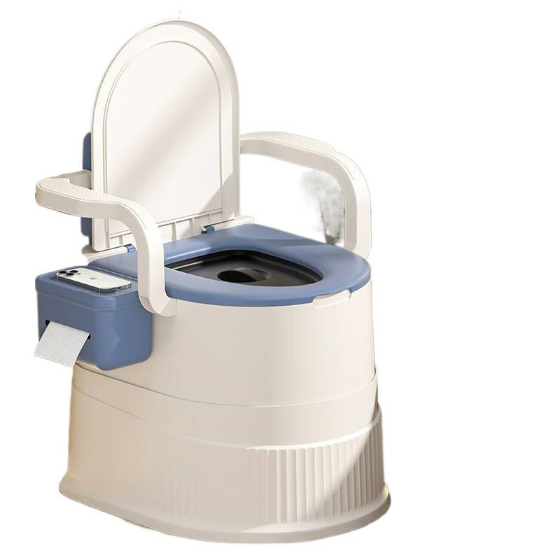 Portable Urine Bucket Toilet Household Toilet Chair Bedroom Urinal Toilet Mobile Toilet for Pregnant Women and the Elderly