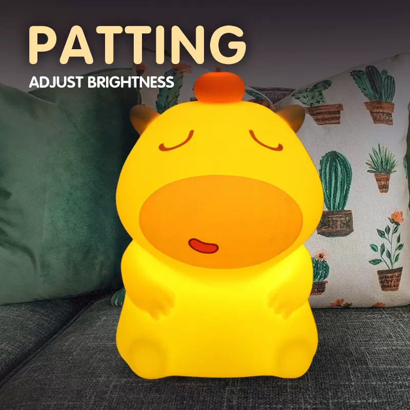 Source Manufacturer Custom-Produced Silicone Night Light Cartoon Animation Appearance Capybara Lulu Capibara Pat Light