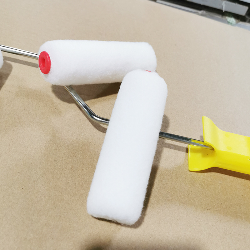 4inch Hot Melt Roller Brush Without Dead Ends Water-Based Painting Tools Plastic Roller Brush Without Dead Ends Medium and Long Bristle Brush