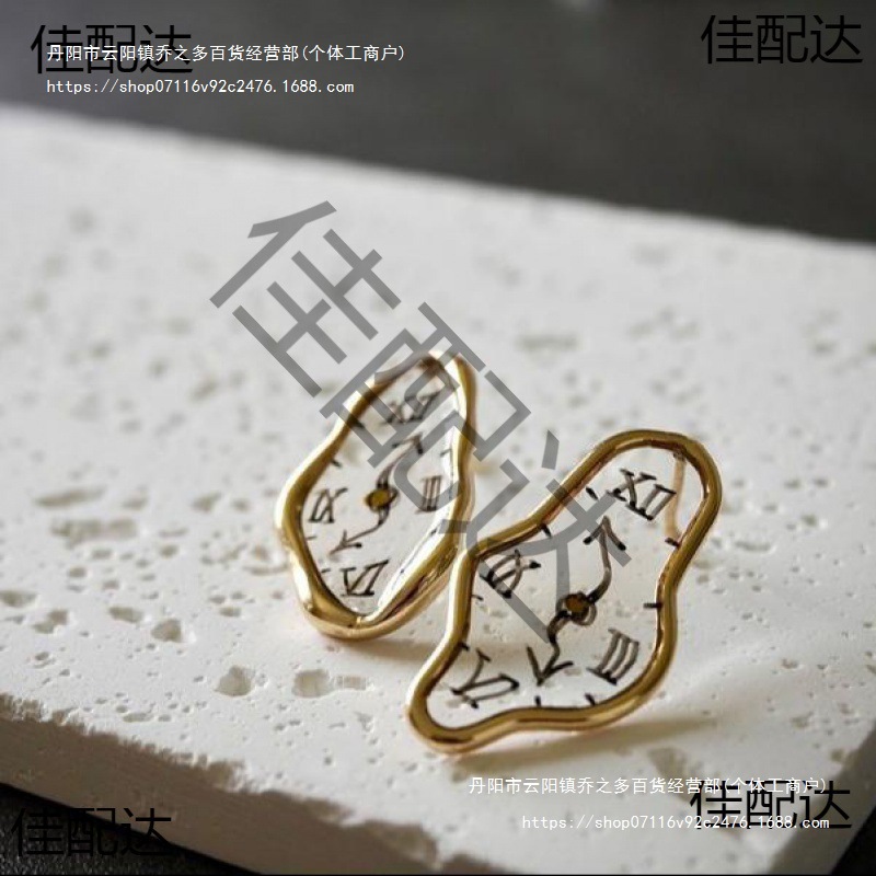 Clock Jewelry, Handmade Earrings, Personalized Simple and Fashionable Dropshipping, Handmade Earrings