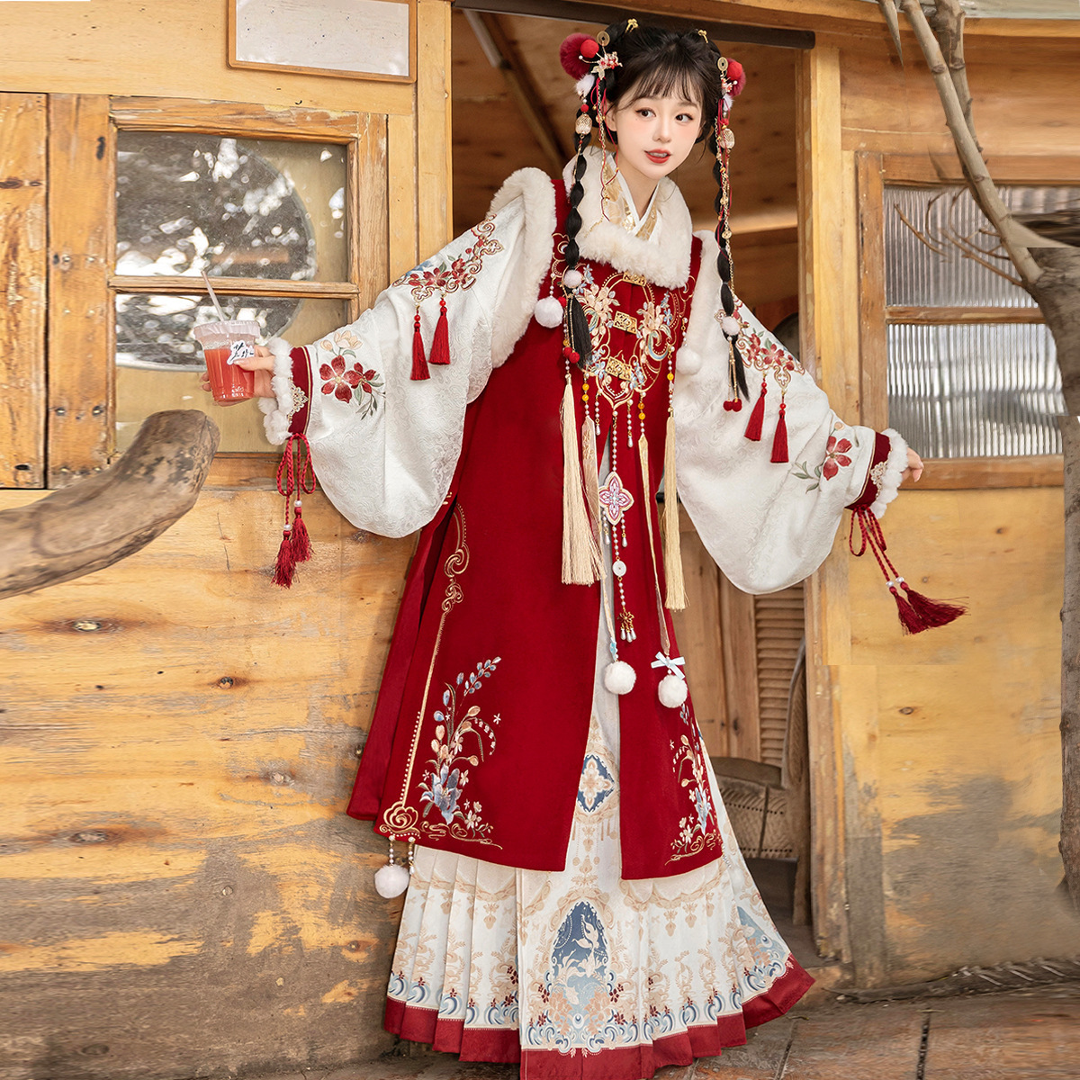 Yi Meng Ge оригинальное бессмертное хан платье женский китайский стиль хан элемент комплект 9427