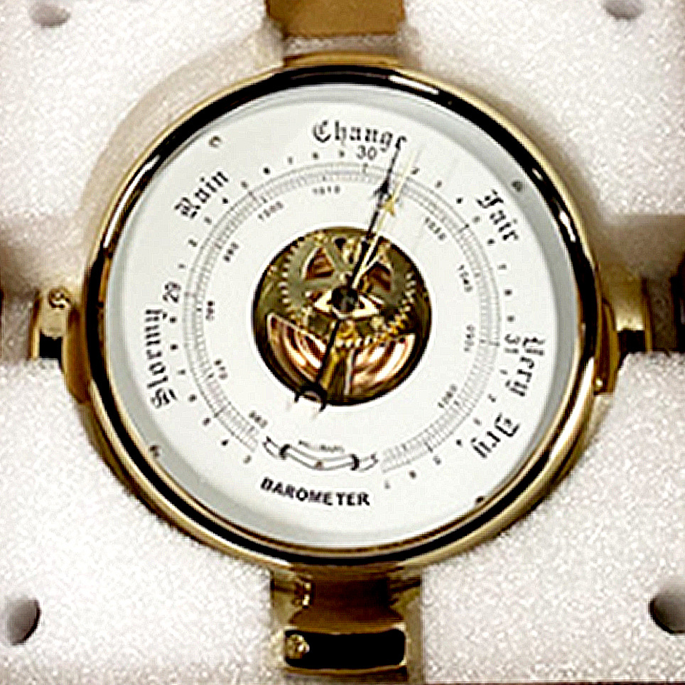 Marine Barometer IMPA370246 atmospheric navigation barometer copper shell Bell type barometer sea tide clock