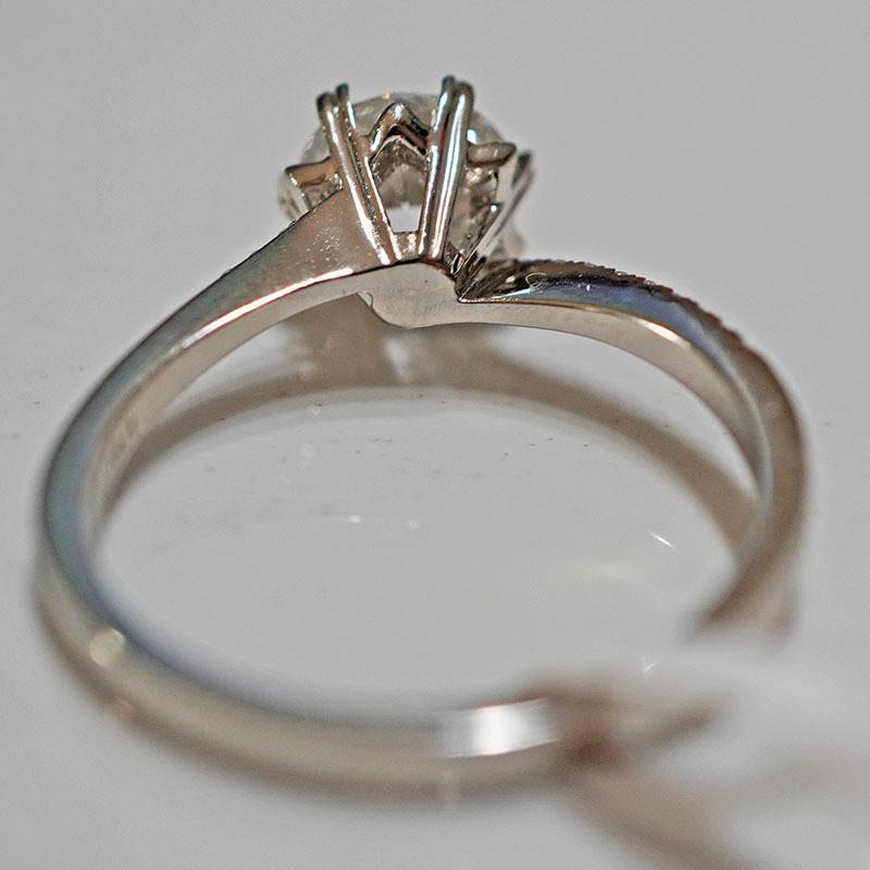 Pt950 Platinum Cultivated Diamond Ring for Women Niche as Bright as Stars for Wedding and Proposal