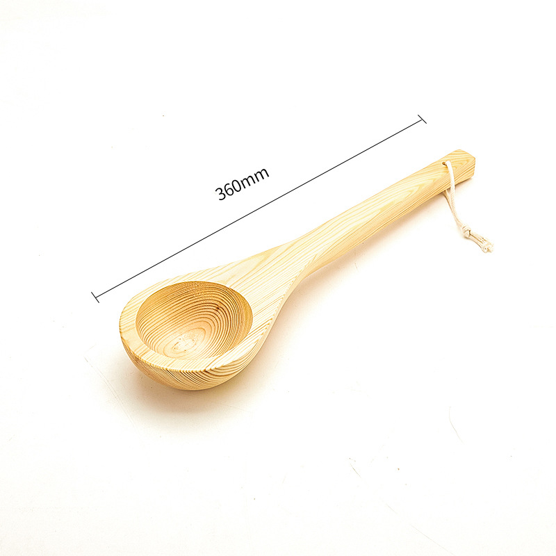 Sauna Room Wooden Bucket Wooden Spoon Sauna Watering Wooden Bucket Sweat Steaming Satchel Wooden Bucket Bathhouse Dry Steaming Bucket Accessories
