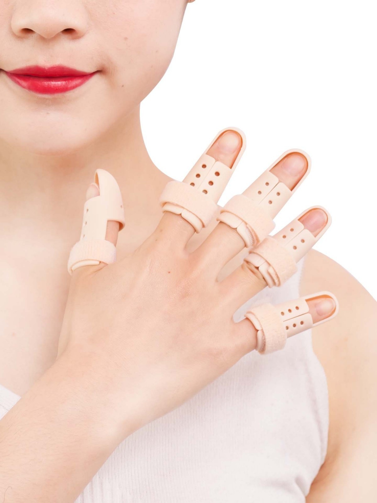 In-Stock Sprain Fixation Brace Finger Sleeve Fingertip Hammer Finger Tendon Rupture Protection Protective Sleeve Brace Clip