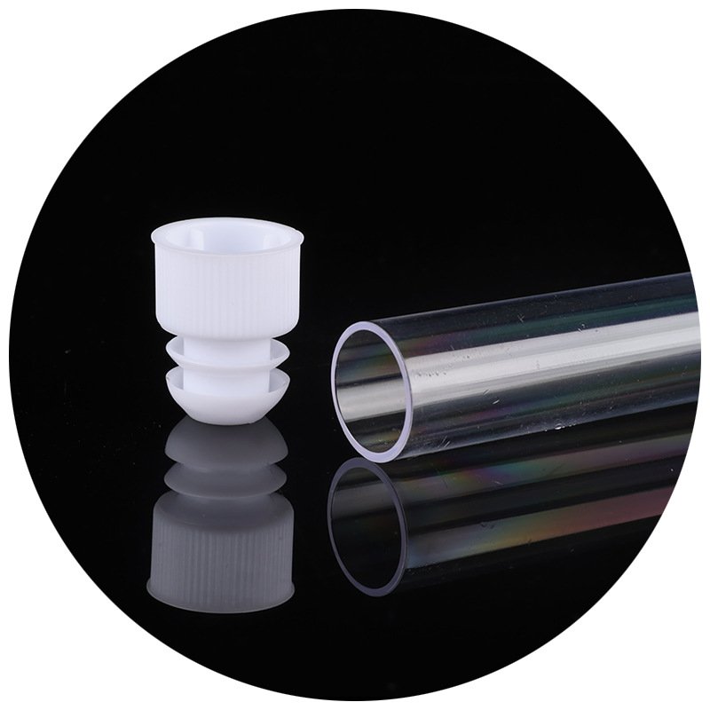 Disposable plastic test tube manufacturers flow with plug sample tube experimental consumables hard with plug put test tube