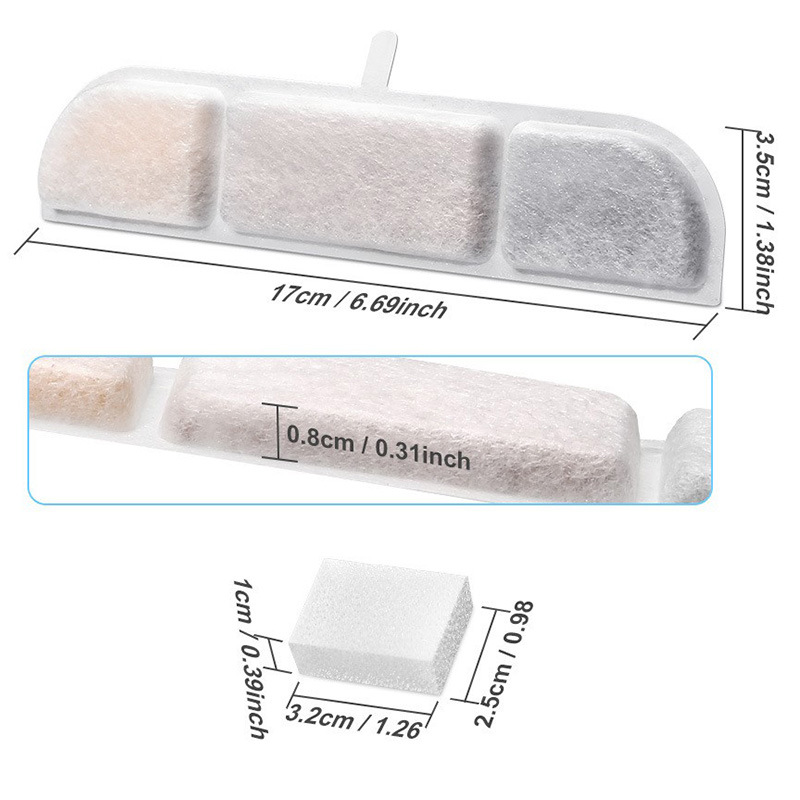 Pet water dispenser filter core coconut shell activated carbon filter core cat and dog intelligent water feeder filter cotton piece