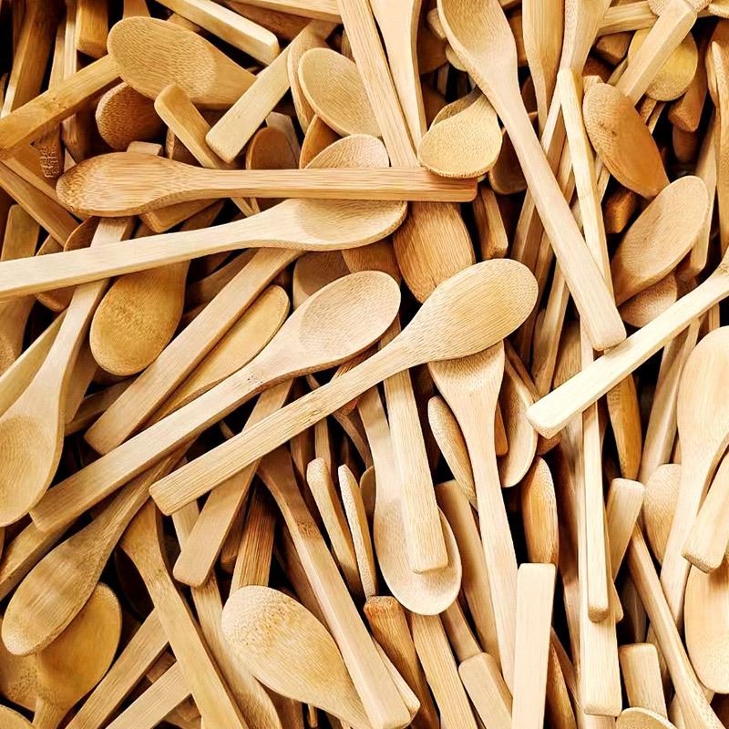 Japanese style bamboo spoon long handle wooden spoon ice cream dessert small spoon wholesale coffee spoon children spoon spoon spoon honey spoon