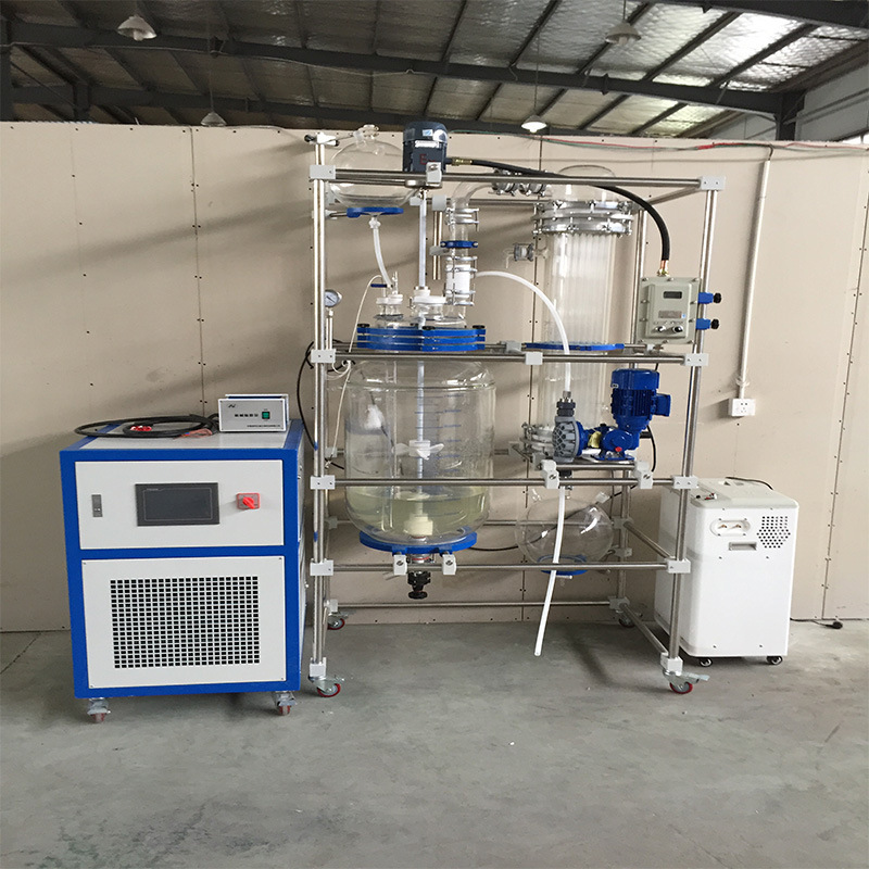 Laboratory Explosion-Proof Reactor Jacketed Reactor Double-Layer Glass Reactor Stainless Steel Distillation Purification Synthesis Reactor