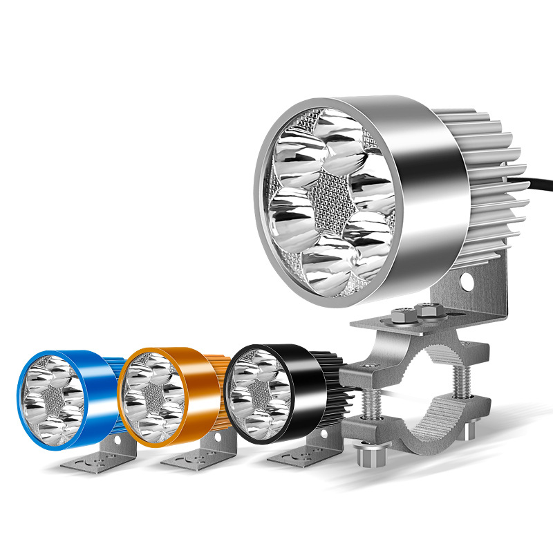 Ruili Pu Motorcycle Headlight Electric Vehicle Bulb Modified Reversing Led Spotlight Super Bright Strong Light External Auxiliary Light