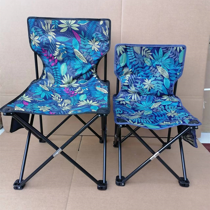 Oxford Cloth Foldableing Chair with Backrest Camping Style Chair Simple Portable Art Sketching Stool Outdoor Fishing Chair