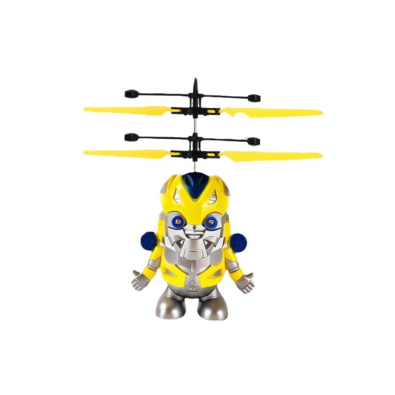 Cross-border Hot Selling Bumblebee Induction Flying Vehicle Luminous Drop Resistant Suspension Induction Helicopter New Strange Children's Toy