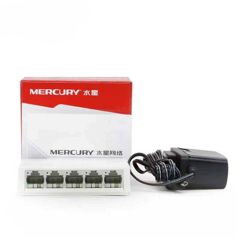 Коммутатор Mercury 5-портовый для безопасности с поддержкой настенной установки S105C