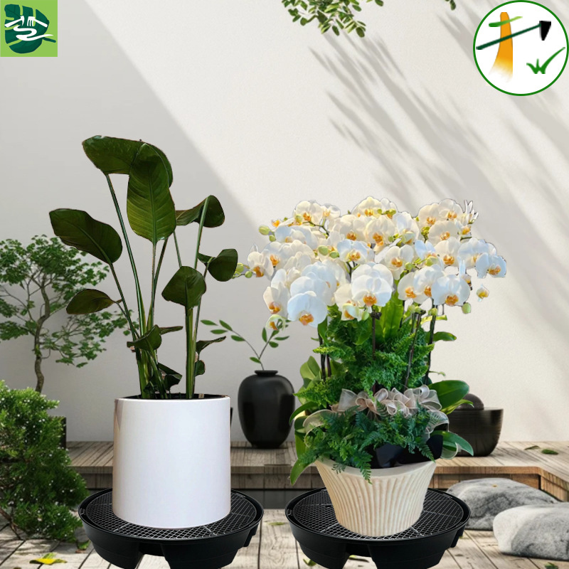 Gardening Tools Succulent Ceramic Flower Pot Gasket Plastic Flower Pot Shaped Bottom Mesh Gasket Breathable Mesh to Prevent Soil Leakage