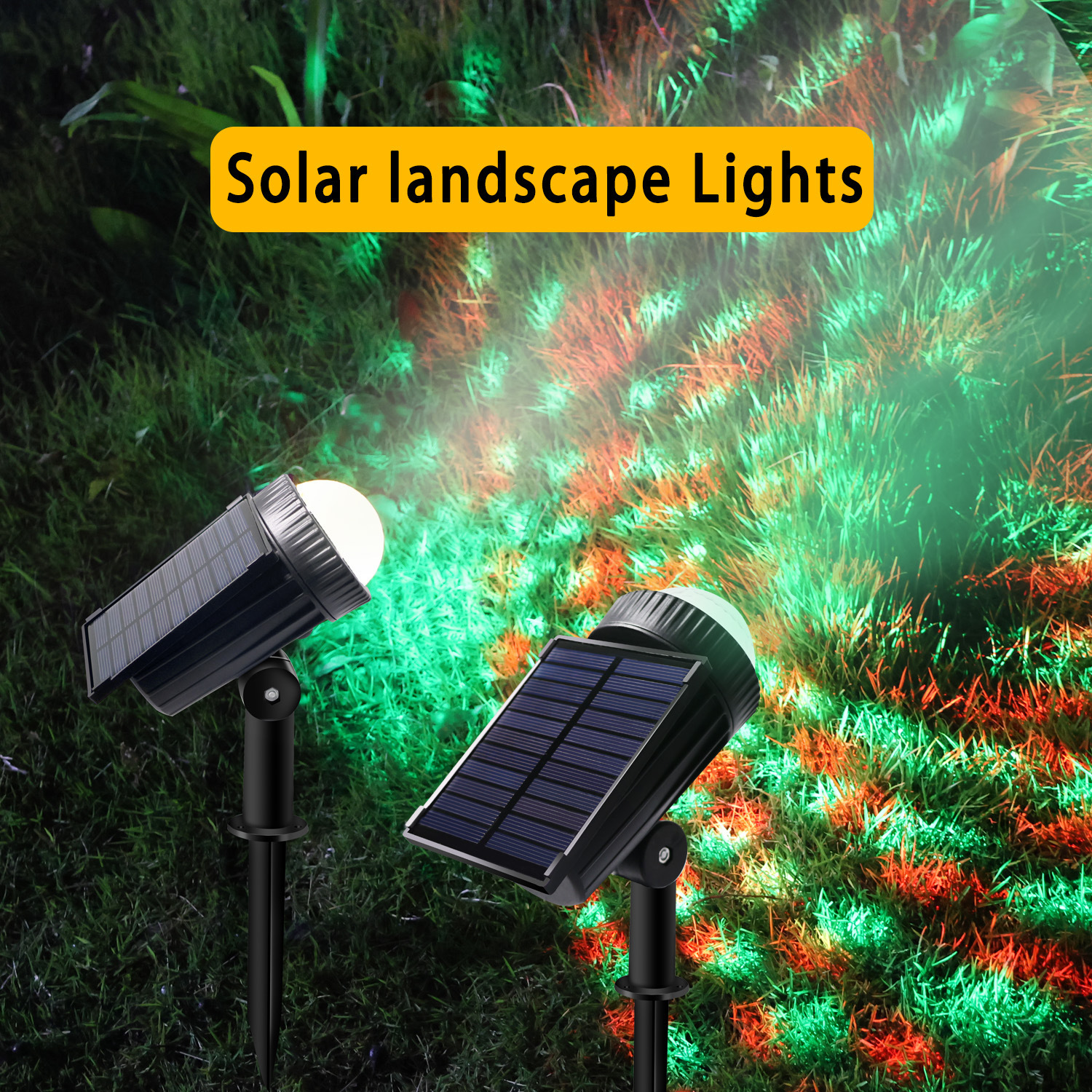 New Outdoor Solar Spotlight Lawn Projection Water Drop Lamp Projection Wall Lamp Road Courtyard Garden Tree Lighting Lamp