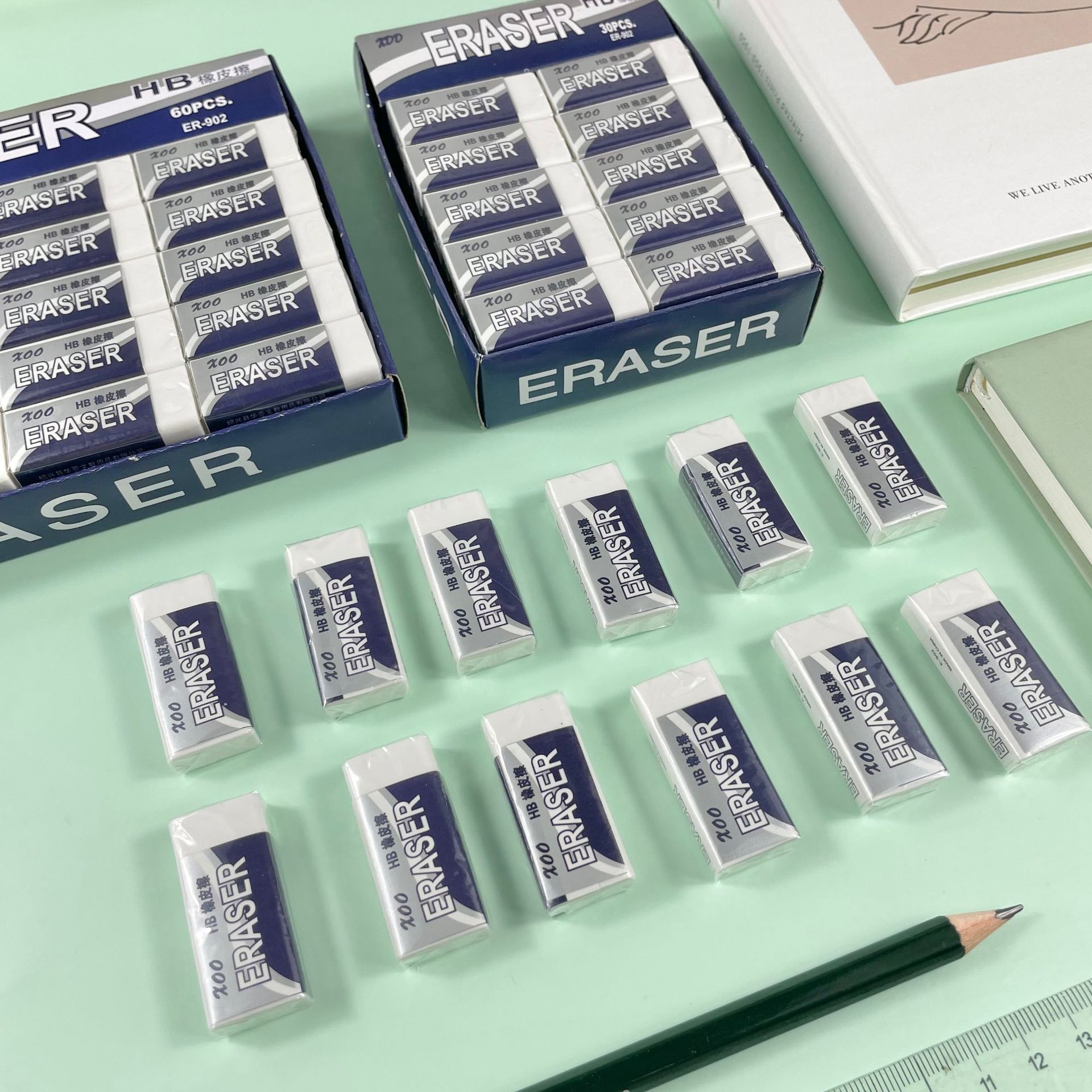 HB eraser for elementary school students pencil eraser stationery exam eraser high quality large eraser wholesale