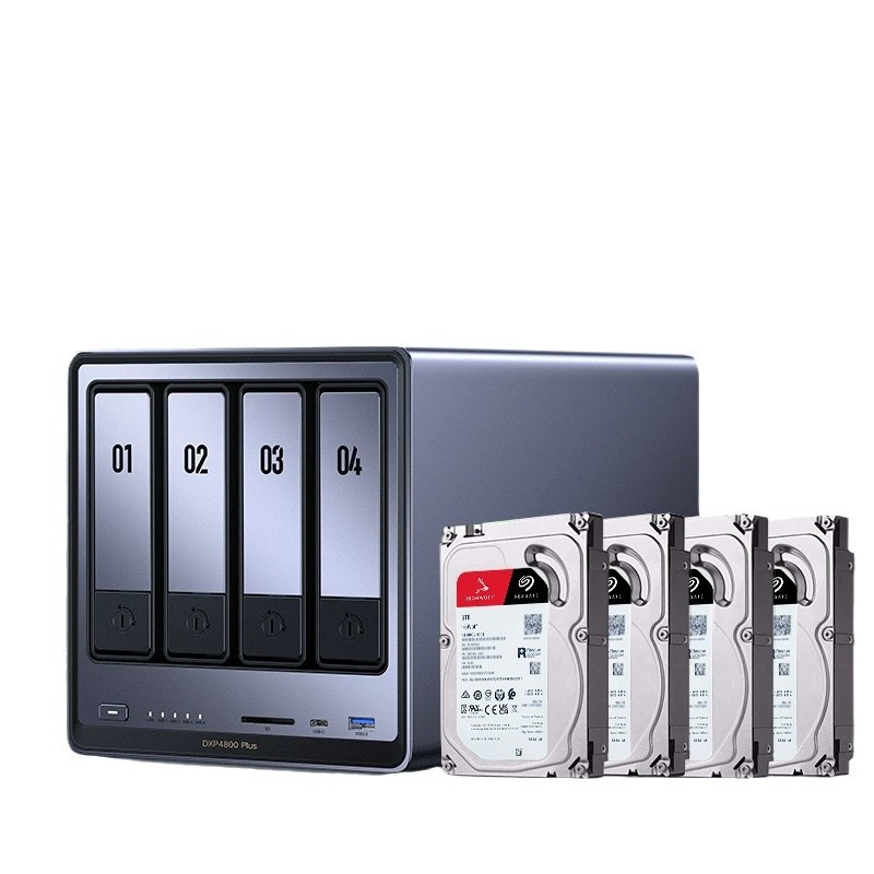 Green Alliance Private Cloud Dxp4800Plus 16g Four-Disk Nas Home Network Storage Server