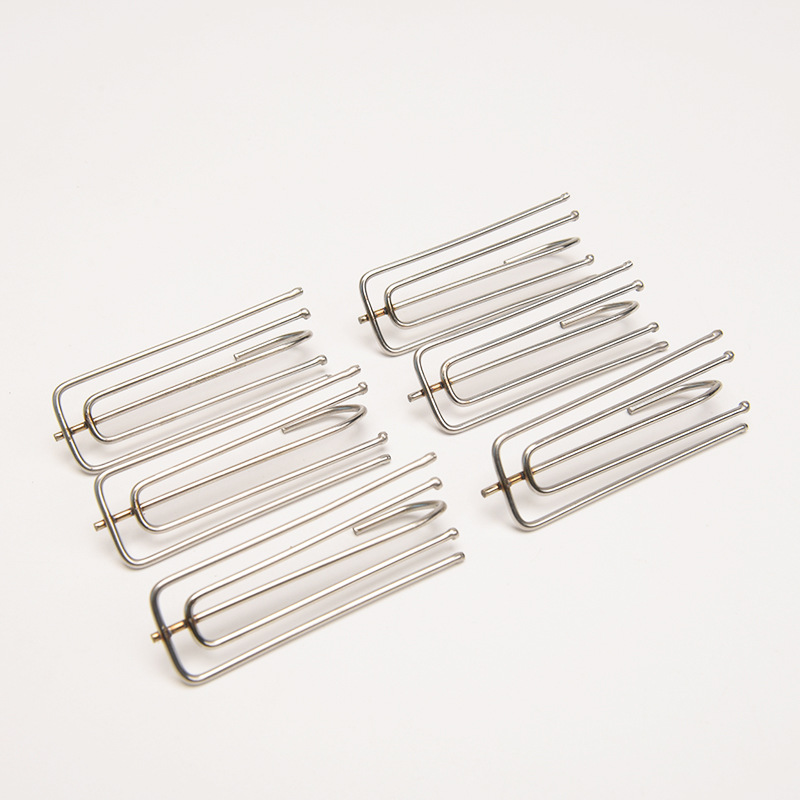 Curtain hook four-prong hook S-shaped pointed hook Korean pleated curtain accessories cloth belt hook single hook four-prong hook