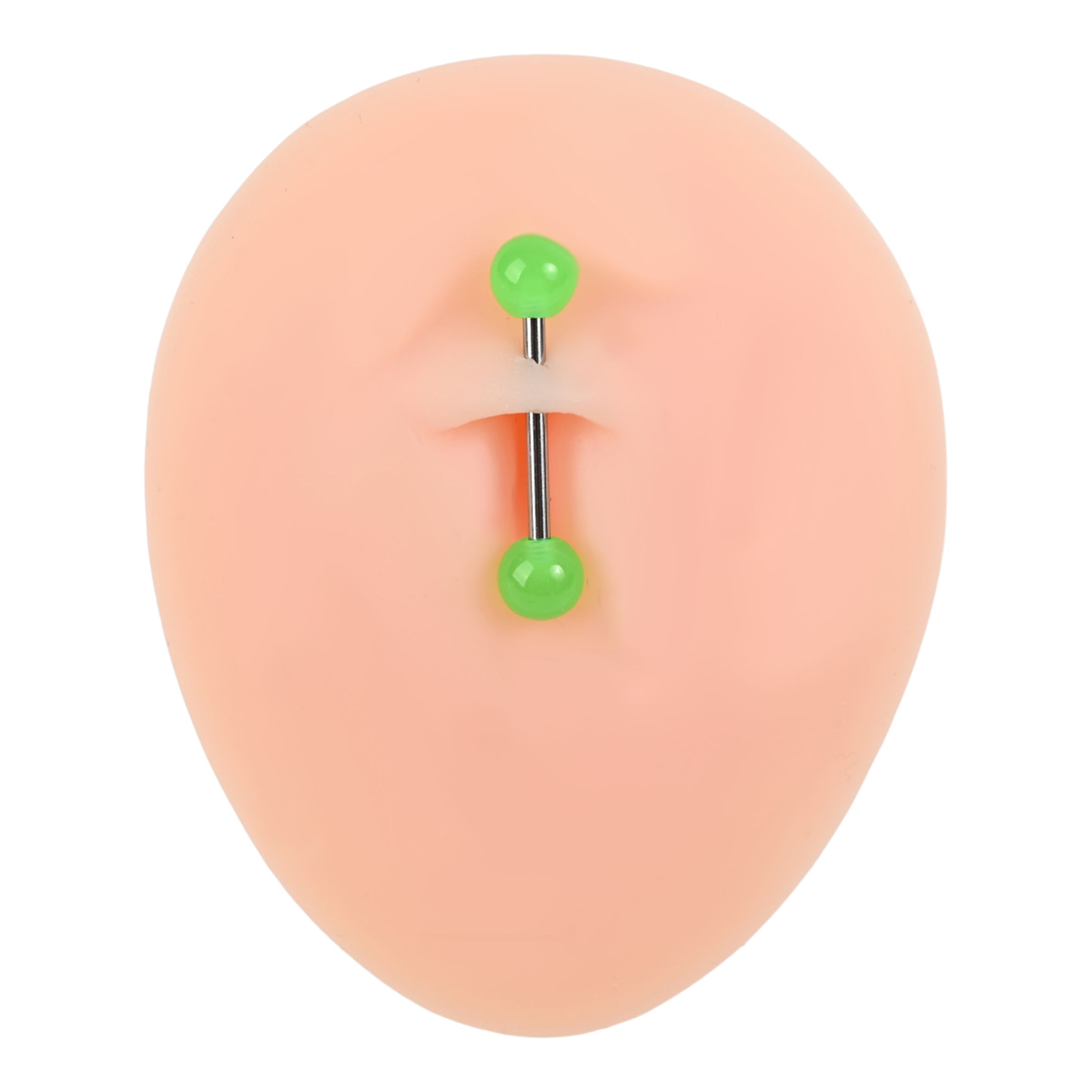 Cross-Border Acrylic Luminous Tongue Nail European and American Trendy Hip-Hop Personality Sexy Breast Nail Tongue Ring Lip Nail Piercing Jewelry