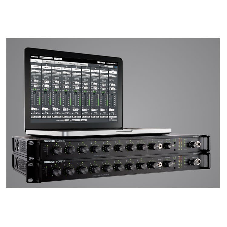 Negotiate Shure 8-Channel Digital Automatic Mixer, Frequency 25Hz-20Khz, Professional Mixing Equipment.
