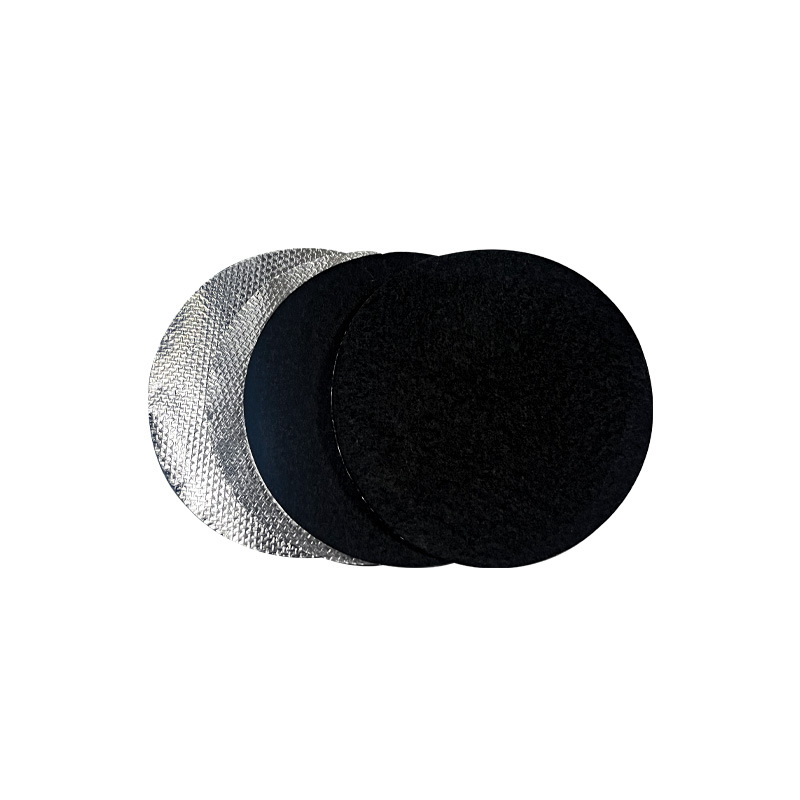 Black Aluminum Foil Incense Burner Fireproof Cotton Thickeneded Agarwood Burner Flame Retardant Cotton Round Household High Temperature Resistant Incense Burner Insulation Pad