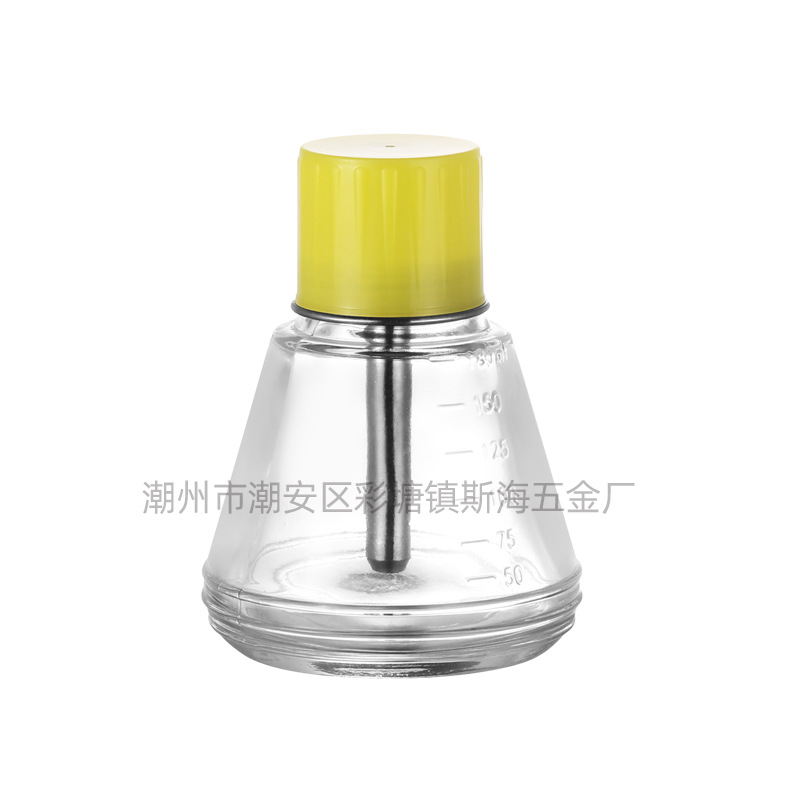 Nail Cleaner Press Bottle Thickened 180ml Repair Copper Core Anti-corrosion Glass Clean Water Nail Unloading Alcohol Bottle