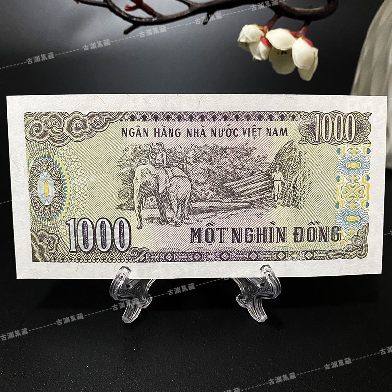 Vietnam 1000 Dinh Bùn Banknote Real Coin Foreign Coins Genuine Asian Coins Foreign Currency of Various Countries